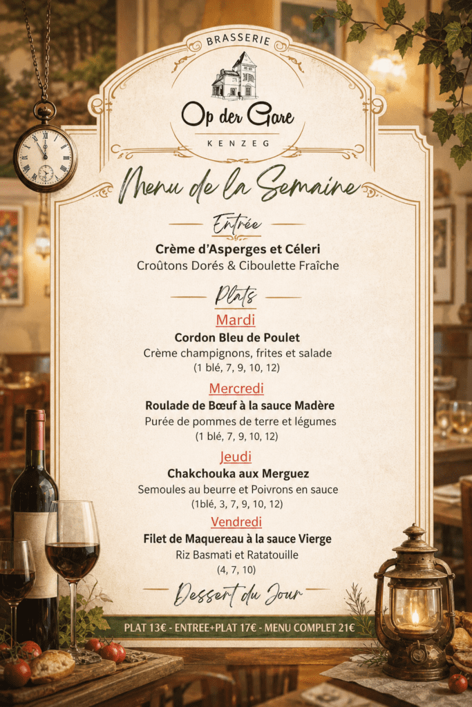 Menu 3 mai