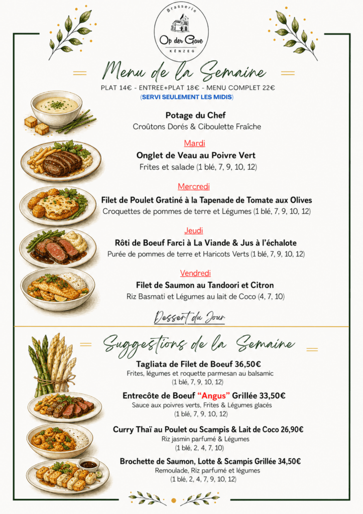 Menu 09 juin